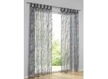 Gardine HEINE HOME Gr. 3, grau, B:140cm H:225cm, Polyester, Viskose, Gardinen, Gardine