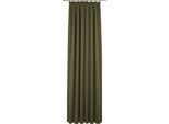 Vorhang WIRTH "Torbole" Gr. 5, grün (moosgrün), B:132cm H:245cm, Jacquard, Baumwolle, Polyester, Gardinen, Vorhang