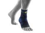 Sprunggelenkbandage BAUERFEIND "Ankle Support DYNAMIC", Gr. M, blau (dunkelblau), Obermaterial: 57% Baumwolle, 41% Polyester, 2% Elasthan, Bandagen Sprunggelenkbandage
