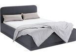 Polsterbett, grau (anthrazit), B:150cm L:210cm, Bezug Bett: wahlweise Microfaser (100% Polyester), Strukturstoff (77% Polyester, 23% Viskose) oder Kunstleder;Bonnell-Federkernmatratze: Mischgewebe (51% Polyprophlen, 39% Polyester, 10% Baumwolle);Kaltschaummatratze: Frottee (100% Polyester), Bezug abnehm- und waschbar bis 60C, WESTFALIA SCHLAFKOMFORT, Betten, Polsterbett, inkl. Bettkasten bei Ausfü