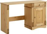 Schreibtisch OTTO HOME "Teresa", beige (natur), B:120cm H:73cm T:37cm, Tische, Schreibtisch, Computertisch mit Schublade, Massivholz, Breite 120 cm