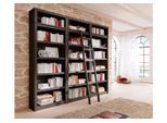 Bücherwand OTTO HOME "Bergen", braun (dunkelbraun), B:244,5cm H:213cm T:27cm, Massivholz, Regale, Bücherwand, aus schönem massivem Kiefernholz, 3 tlg.