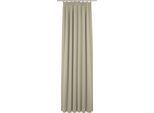 Vorhang WIRTH "Newbury" Gr. 5, grau (taupe), B:130cm H:245cm, Jacquard, Baumwolle, Polyester, Gardinen, Vorhang