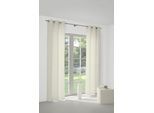 Vorhang WIRTH "NEUFAHRN" Gr. 1, beige (creme), B:135cm H:145cm, Jacquard, Polyacryl, Polyester, Gardinen, Vorhang