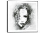 Poster REINDERS "Frau", schwarz (farbe bild(er): schwarz, weiß), B:50cm H:50cm T:1,6cm, MDF, Bilder, Poster