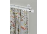 Gardinenstange GARESA "WHITE", weiß, L:190cm Ø:20mm, Eisen, Gardinenstangen, Gardinenstange, Vorhanggarnitur, verlängerbar, Wandmontage, Endknopf 2-farbig