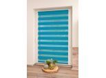 Doppelrollo K-HOME "Maringa Klemmfix" Gr. 1, blau (petrol), B:40cm H:150cm, Polyester, Rollos, Doppelrollo, in verschiedenen Größen und 11 Farben erhältlich