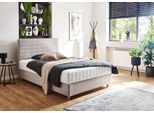 Stauraumbett "Josie", grau (taupe), B:123cm H:107cm L:212cm, ATLANTIC HOME COLLECTION, Betten, Stauraumbett, mit Taschen-Federkernmatratze und Bettkasten