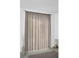 Vorhang WIRTH "Sunday", braun, B:142cm H:295cm, Jacquard, Baumwolle, Polyester, Gardinen, Vorhang, nach Maß