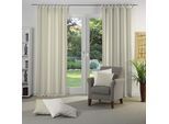 Vorhang WIRTH "Torbole" Gr. 3, braun (schlamm), B:132cm H:175cm, Jacquard, Baumwolle, Polyester, Gardinen, Vorhang