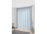 Vorhang WIRTH "Telfort" Gr. 1, blau, B:132cm H:145cm, Jacquard, Baumwolle, Polyester, Gardinen, Vorhang