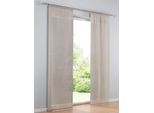 Schiebegardine HEINE HOME Gr. 4, grau (taupe), B:60cm H:245cm, Polyester, Gardinen, Schiebegardine