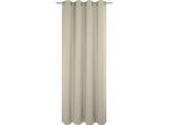 Vorhang ADAM "Uni Collection" Gr. 2, beige (naturweiß), B:145cm H:175cm, Baumwolle (Bio-Baumwolle), Gardinen, Vorhang, aus 100% Bio-Baumwolle