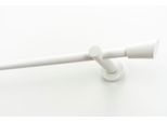 Gardinenstange GARESA "MOLIS", weiß, L:370cm Ø:20mm, Holzwerkstoff, Metall, Gardinenstangen, Gardinenstange, Vorhanggarnitur, verlängerbar, Wandmontage, Keil, ohne Ringe