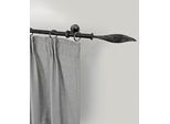 Gardinenstange GARESA "ESPERANCA", schwarz, L:250cm Ø:16mm, Metall, Gardinenstangen, Gardinenstange, rustikale Vorhanggarnitur, verlängerbar, Eisen, mit Ringe