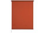 Seitenzugrollo LIEDECO "Klemmfix" Gr. 5, orange (terrakotta), B:100cm H:150cm, Polyester, Rollos, Seitenzugrollo, inkl. Klemmträger
