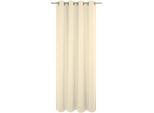 Vorhang WIRTH "Umea" Gr. 3, beige (hellbeige), B:132cm H:225cm, Jacquard, Polyester, Gardinen, Vorhang