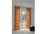 Vorhang WIRTH "Marek" Gr. 5, orange (terra), B:145cm H:255cm, Polyester, Gardinen, Vorhang