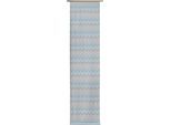 Schiebegardine WIRTH "Benewitz" Gr. 1, blau, B:60cm H:145cm, Jacquard, Baumwolle, Polyester, Gardinen, Schiebegardine