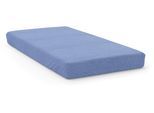 Bettlaken SETEX "Frottee", mittelblau, B:180cm L:200cm, Frottee, Obermaterial: 80% Baumwolle, 20% Polyester, Bettlaken, Bettlaken, kuschelig weiches Qualitäts-Spannbetttuch mit elastischem Gummizug