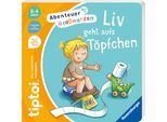 Kinderbuch RAVENSBURGER "tiptoi Abenteuer Großwerden - Liv geht aufs Töpfchen", bunt, B:22,5cm H:22,5cm, Bücher, Kinderbuch, Made in Europe