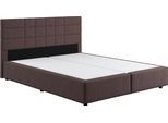 Boxbett COTTA "Nala", grau (charcoal), B:146cm L:206cm, 100% Polyester, Komplettbetten, Boxbett, wahlweise mit Matratze und Topper erhältlich