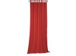 Vorhang WIRTH "Newbury" Gr. 3, rot, B:130cm H:175cm, Jacquard, Baumwolle, Polyester, Gardinen, Vorhang