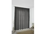 Vorhang WIRTH "Sepino" Gr. 4, grau, B:132cm H:245cm, Jacquard, Baumwolle, Polyester, Gardinen, Vorhang