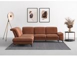 Ecksofa SIT & MORE "Cabana L-Form", rosa (kupfer), B:303cm H:84cm T:244cm, 95% Polyester, 5% Polyamid, Sofas, Ecksofa, Ottomane, wahlweise mit Sitztiefen-,Armlehnen- und Kopfteilfunktion