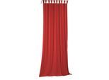 Vorhang WIRTH "Newbury" Gr. 5, rot, B:130cm H:245cm, Jacquard, Baumwolle, Polyester, Gardinen, Vorhang