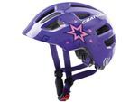 Fahrradhelm CRATONI "Maxster" Gr. 46, lila (stern lila glanz), Helme, 46/51 Kopfumfang: 46cm - 51cm, Motiv, Fahrradhelm