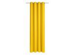 Vorhang WIRTH "Dim out" Gr. 2, gelb, B:145cm H:180cm, Polyester, Gardinen, Vorhang