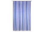 Gardine WIRTH "Eloise" Gr. 8, blau, B:750cm H:145cm, Polyester, Gardinen, Gardine, Store