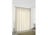 Vorhang WIRTH "Toco-Ranke" Gr. 2, beige, B:132cm H:175cm, Chenille, Polyacryl, Polyester, Gardinen, Vorhang