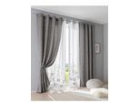 Vorhang HEINE HOME Gr. 3, grau, B:135cm H:225cm, Polyester, Gardinen, Vorhang
