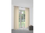 Vorhang WIRTH "Telfort" Gr. 4, gold (goldfarben), B:132cm H:245cm, Jacquard, Baumwolle, Polyester, Gardinen, Vorhang