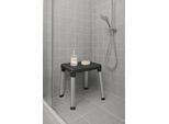 Dusch- und Badhocker BISCHOF "Splash", anthrazit, B:42cm H:52cm T:34cm, Duschhocker, Dusch- und Badhocker, rutschfester Stand, TÜV/GS geprüft