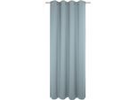 Vorhang WIRTH "Torbole", blau, B:132cm H:175cm, Baumwolle, Polyester, Gardinen, Vorhang, nach Maß
