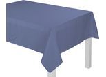 Tischdecke ADAM "Uni Collection" Gr. 1, blau (royalblau), B:130cm L:190cm, Bio-Baumwolle, Tischdecken, Tischdecke, aus 100% Bio-Baumwolle