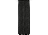 Vorhang ADAM "Scribble" Gr. 5, schwarz-weiß (weiß, schwarz), B:142cm H:255cm, Jacquard, Baumwolle, Leinen, Gardinen, Vorhang, aus Leinen und Bio-Baumwolle