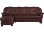 Ecksofa HOME AFFAIRE "Camelita, Landhaus Sofa, 2 Varianten: Recamiere- oder Ottomane, L-Form", braun (mokka), B:231cm H:86cm T:81cm, MELROSE/Struktur (100% Polyester);Microfaser PRIMABELLE (100% Polyester);MELROSE (100% Polyester), Sofas, Ecksofa, wahlweise mit Bettfunktion