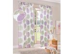 Gardine OTTO HOME "Belem" Gr. 2, beige, B:140cm H:175cm, Voile, Polyester, Gardinen, Gardine, 1 oder 2 Schals, Vorhang, Fertiggardine, Kreise