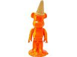 Dekofigur KARE DESIGN "Deko Figur Gelato Bear", orange, B:16cm H:39,5cm T:14,5cm, Polyresin, Dekofiguren, Dekofigur