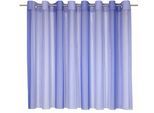 Gardine WIRTH "Eloise" Gr. 1, blau, B:140cm H:120cm, Polyester, Gardinen, Gardine, Store