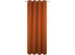 Vorhang WIRTH "Newbury", orange (terra), B:130cm H:195cm, Baumwolle, Polyester, Gardinen, Vorhang, nach Maß