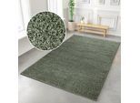 Hochflor-Teppich BRUNO BANANI "Shaggy Soft" Gr. 3, grün, B:120cm H:30mm L:180cm, Kunstfaser, Teppiche, Hochflor-Teppich, gewebt, Uni Farben, besonders weich und kuschelig, Kundenliebling