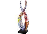Dekofigur CASABLANCA BY GILDE "Skulptur Flame Street Art", bunt, B:13cm H:36cm T:8,5cm, Kunstharz, Dekofiguren, Dekofigur