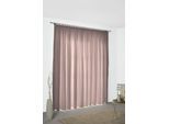 Vorhang WIRTH "Torbole" Gr. 5, rot (apricot), B:132cm H:255cm, Jacquard, Baumwolle, Polyester, Gardinen, Vorhang