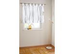 Raffrollo OTTO HOME "Dimona" Gr. 4, bunt (weiß, silberfarben, grau), B:100cm H:140cm, Voile, Obermaterial: 100% Polyester, Raffrollos, Raffrollo, Transparent, Voile, Polyester