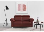 2-Sitzer SIT & MORE "Arngast", rot (merlot), B:156cm H:84cm T:93cm, Sofas, 2-Sitzer, inklusive Federkern und Kopfteilverstellung
